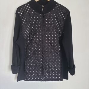 Croft & Barrow Black Quilted Women's Jacket Size: XL